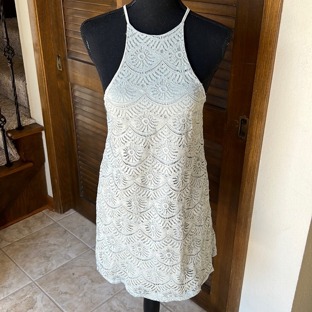 BP Halter Lace Tank Top Dress Size M